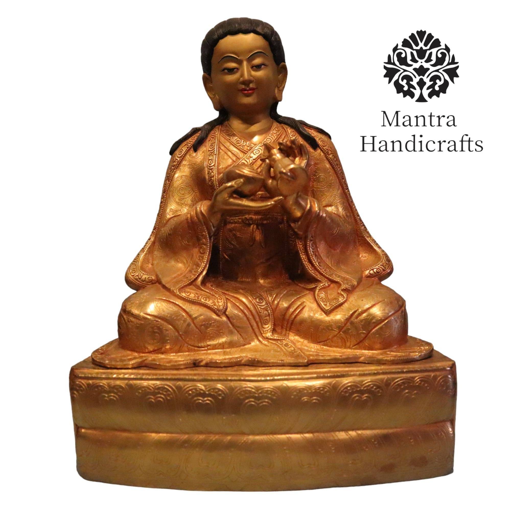 Buddhist Yellow Jambhala Statue