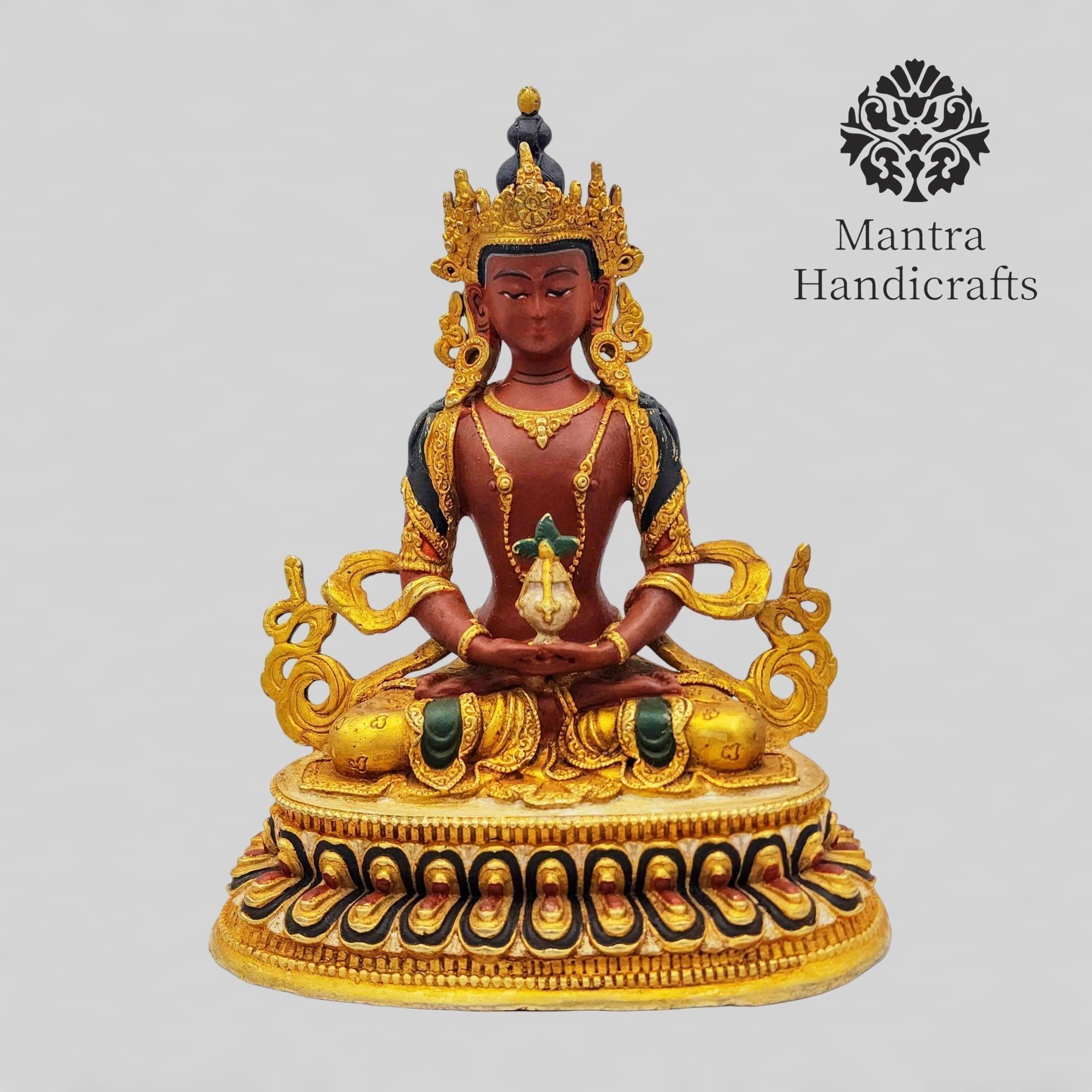 Handmade Buddhist Miniature Aparimita Statue