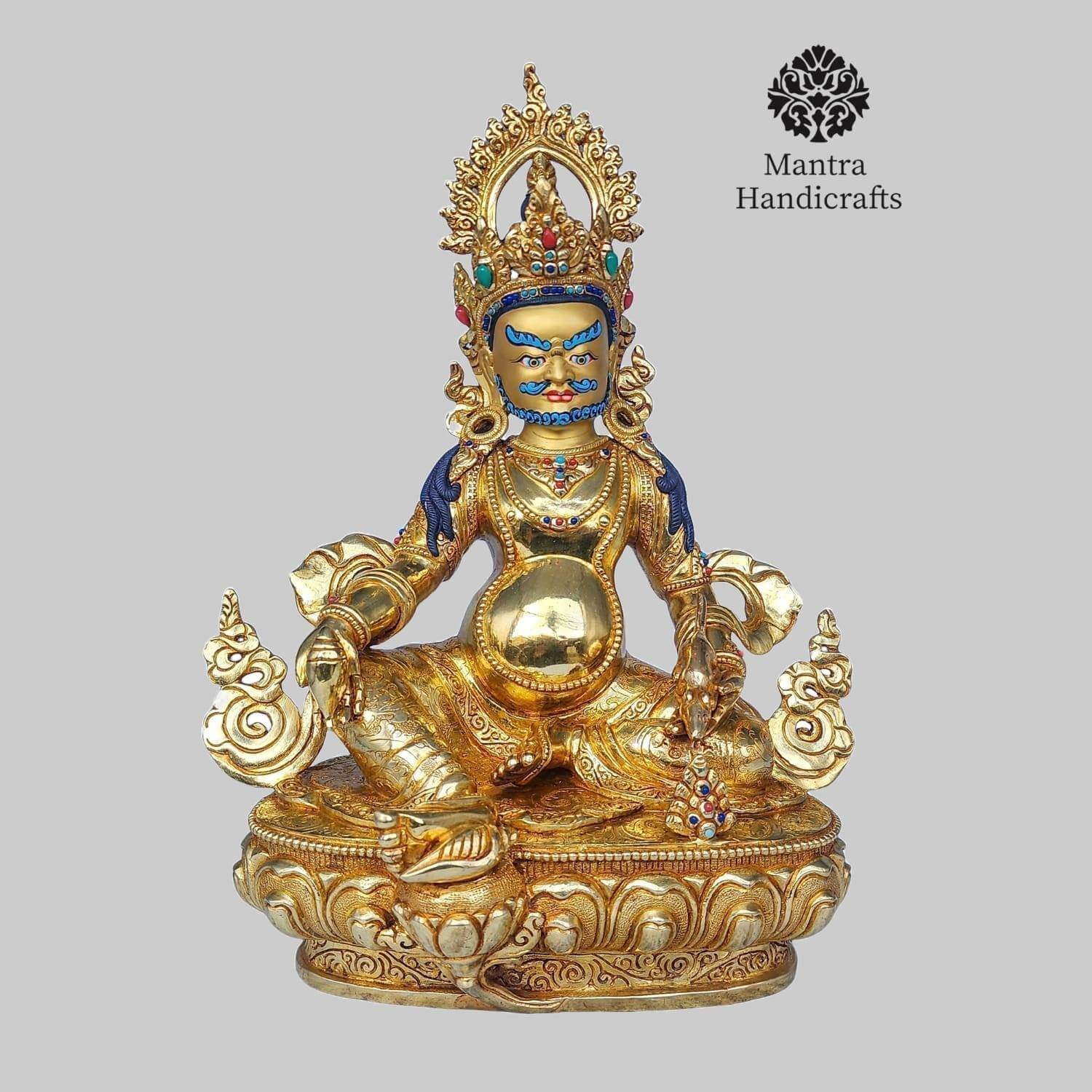 Yellow Jambhala Or Kubera Statue | God of wealth