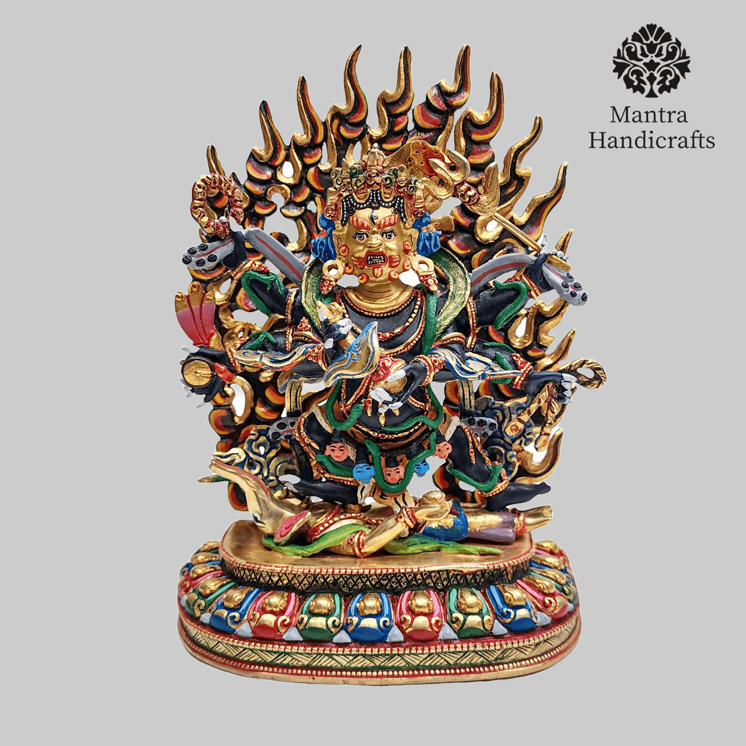 Mahakala Black Statue | Tibetan Protector Deity