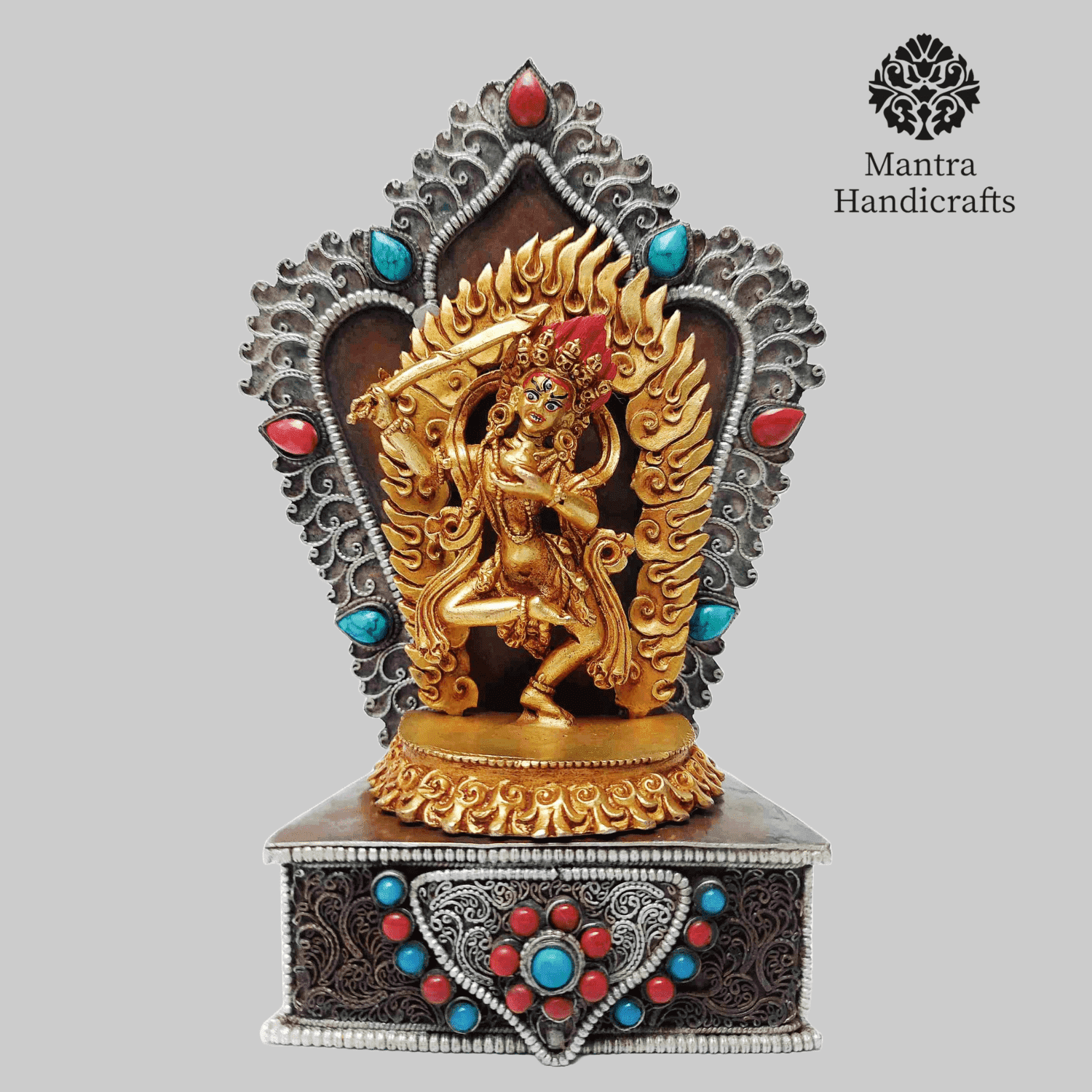 Khadga Yogini Statue on Decorative Throne