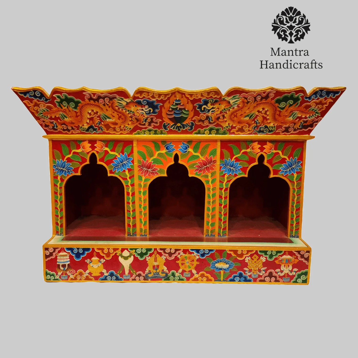 Wooden Altar Chesum | Base For Three Statue