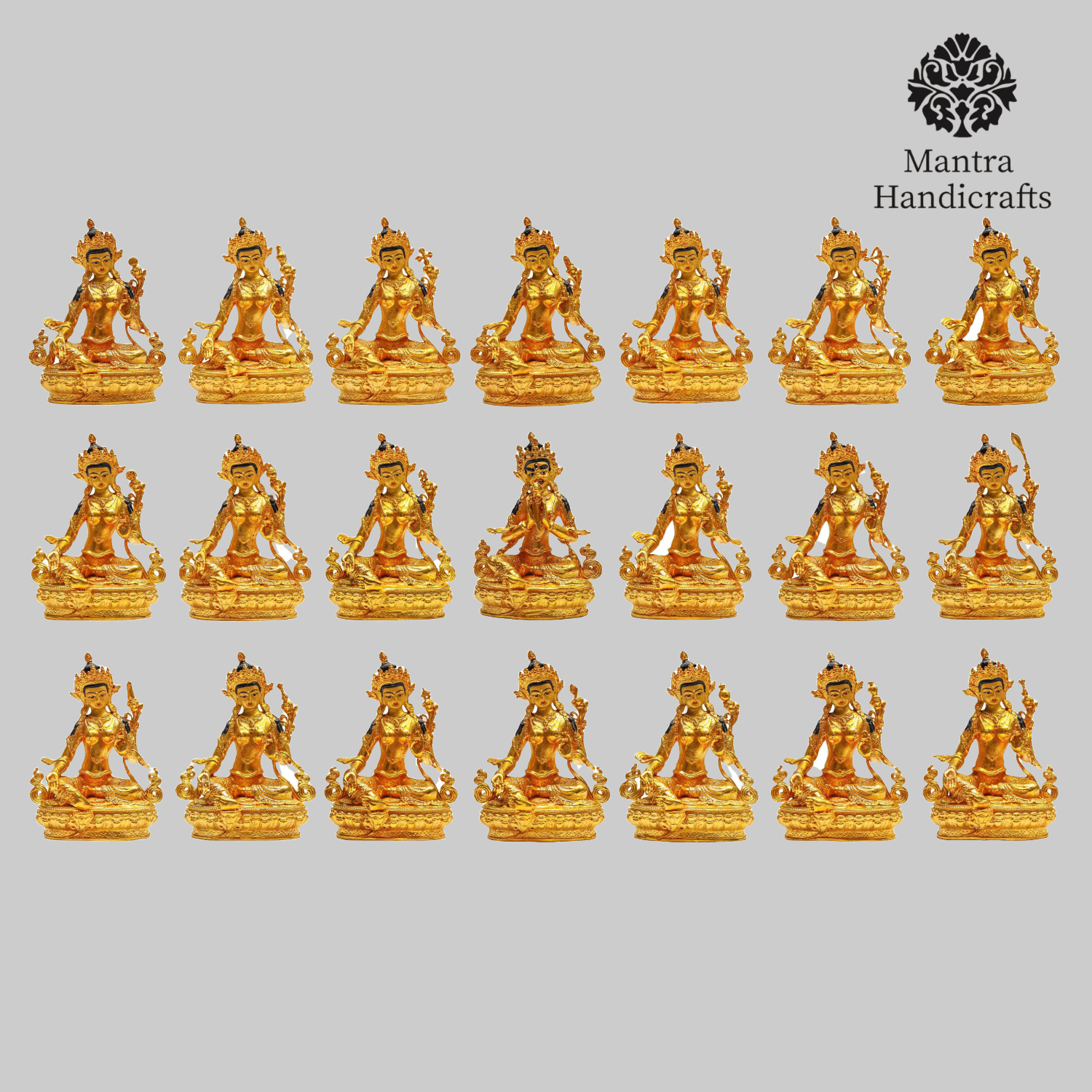 21 Tara Statue Set | Green Tara Statue