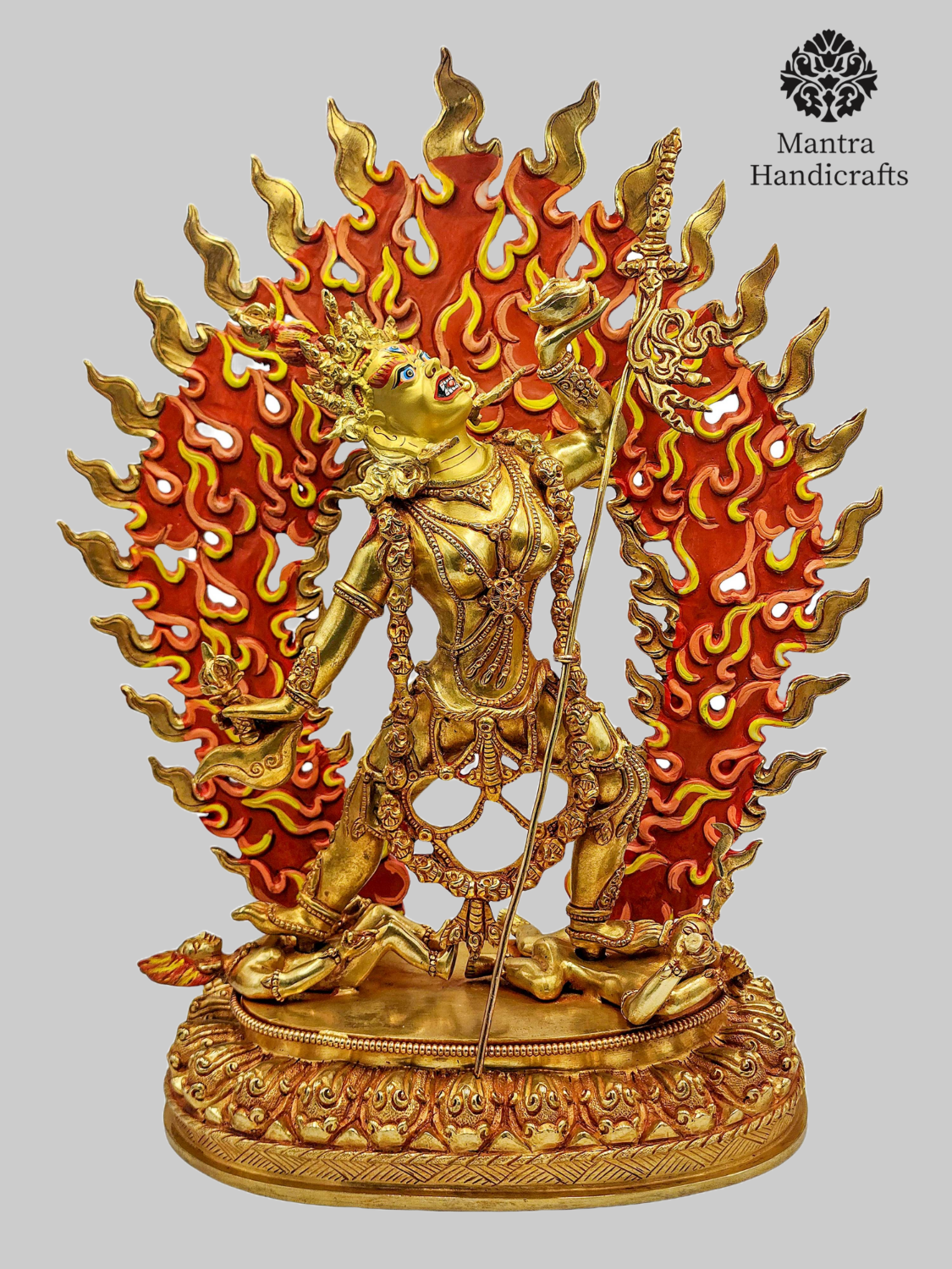 Buddhist Vajrayogini Statue | 24K Gold Gilded