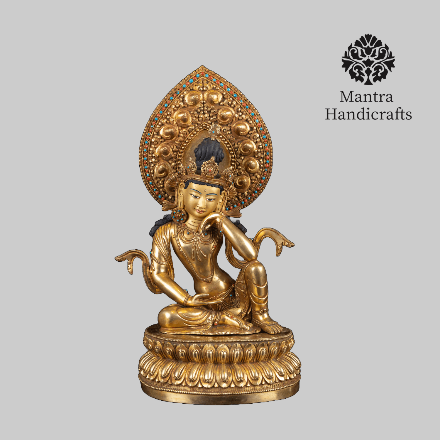 Bodhisattva Statue | Premium 24K Gold Gilded Sculpture