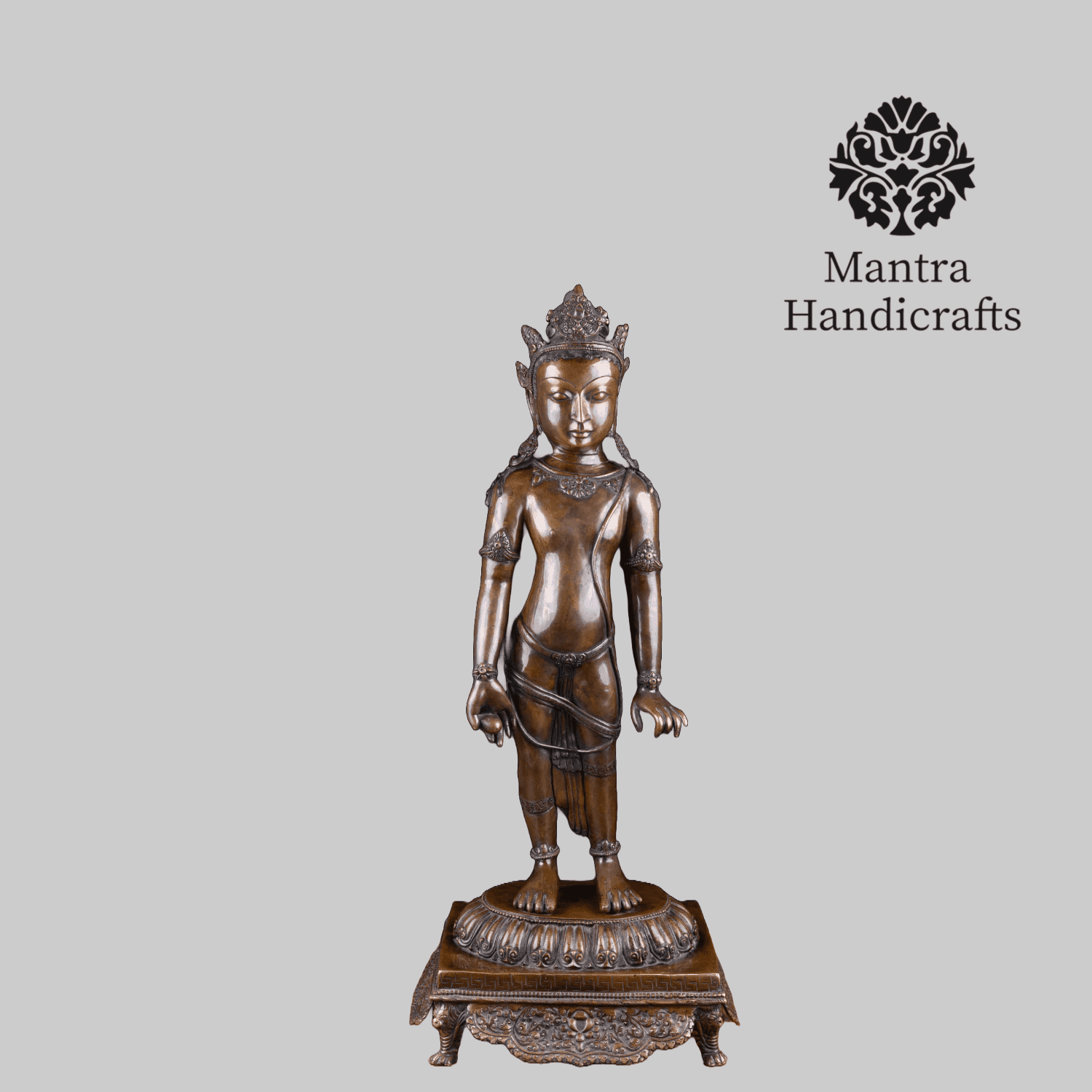 Padmapani Lokeshvara Statue | Tibetan Standing Avalokiteshvara