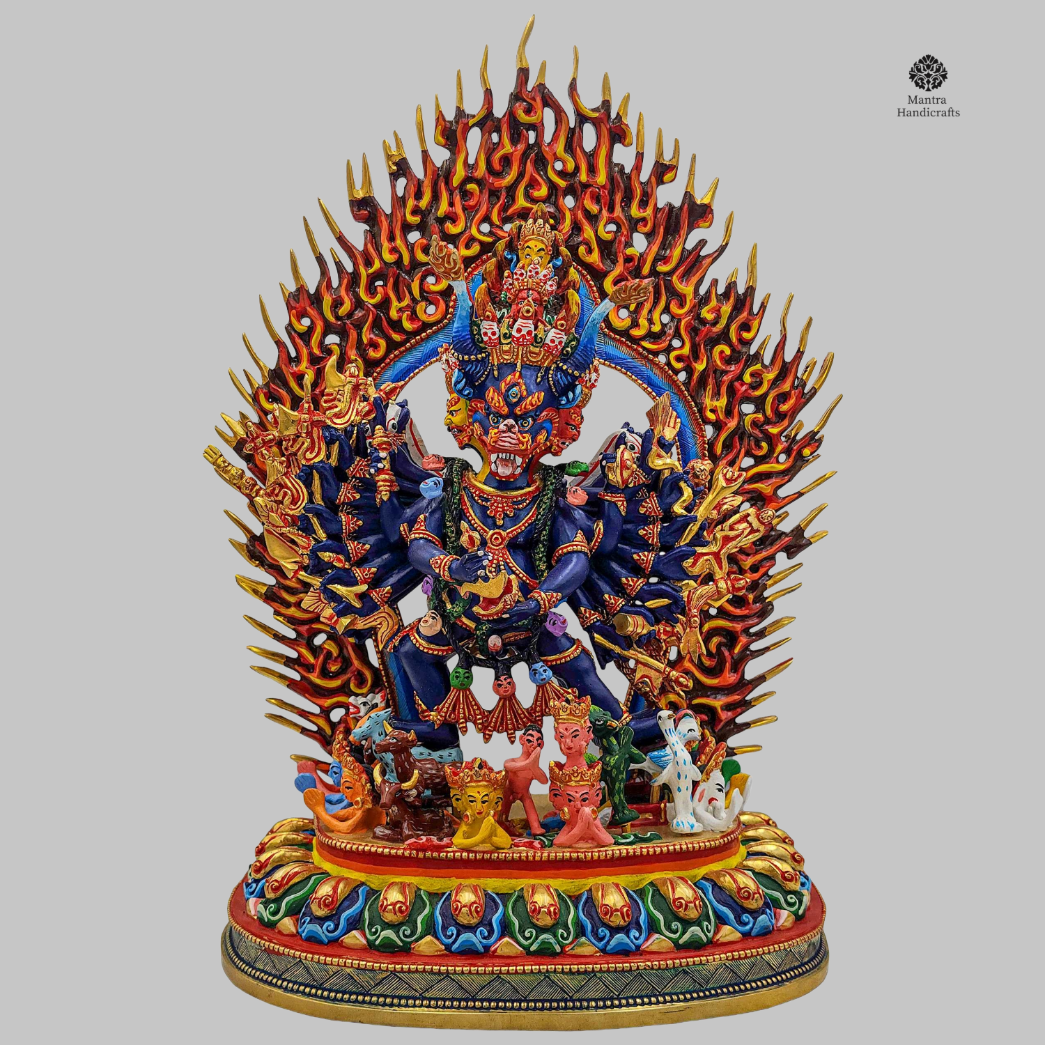 Yamantaka Statue | Destroyer of Death | 24k Gold Gilded