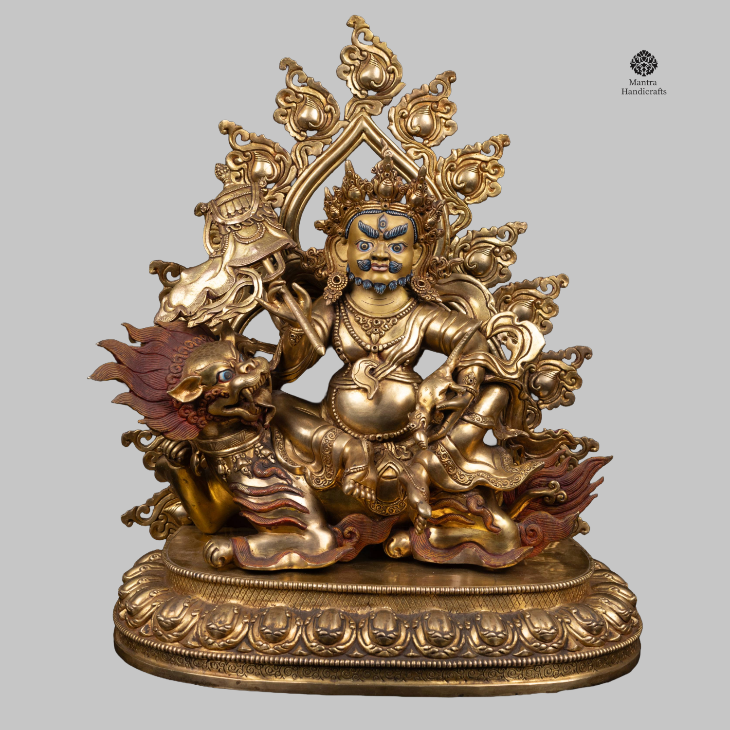 Singha Kuber Statue | Lion-Riding God of Wealth & Prosperity