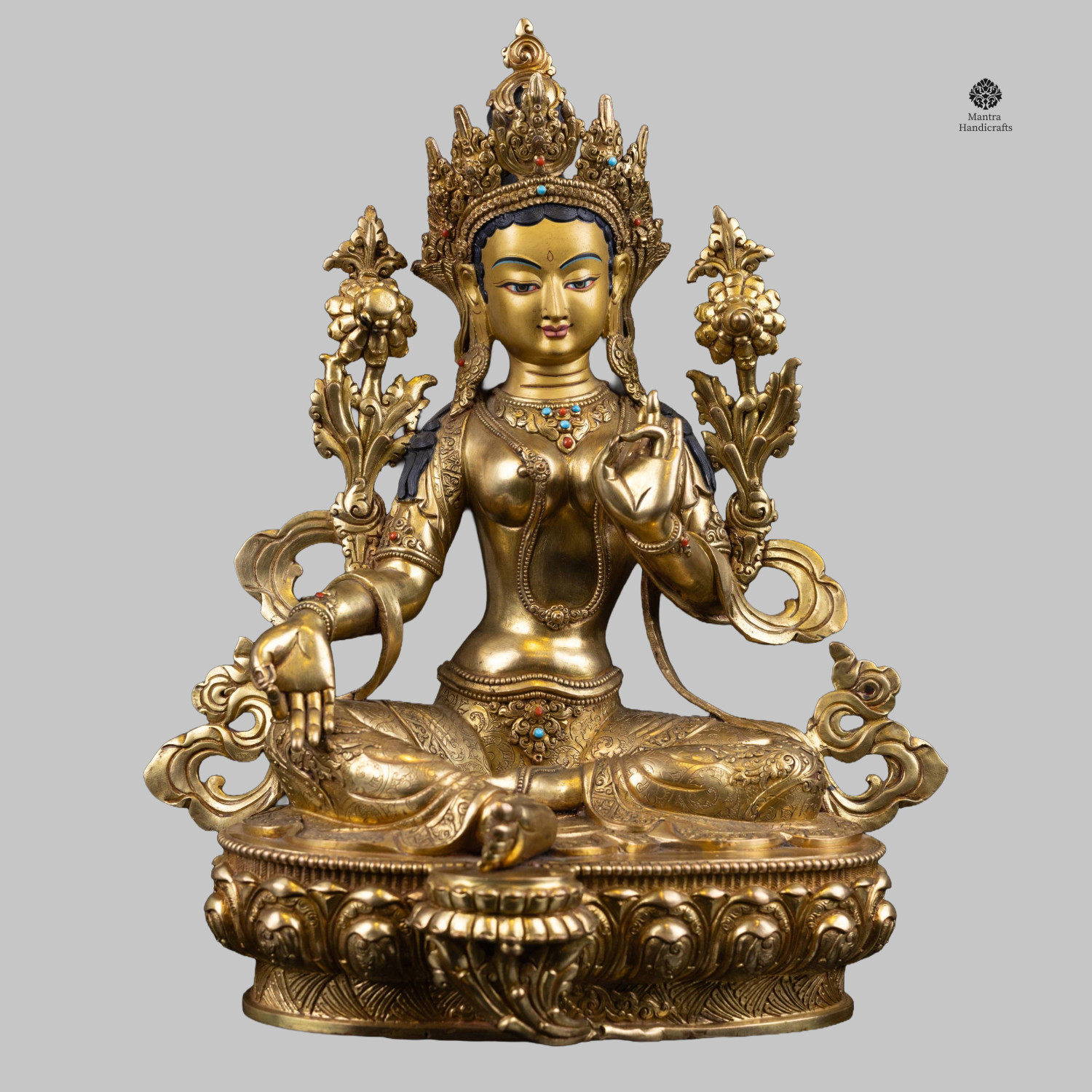 Green Tara Statue | Swift Liberator Tibetan Buddhist Goddess