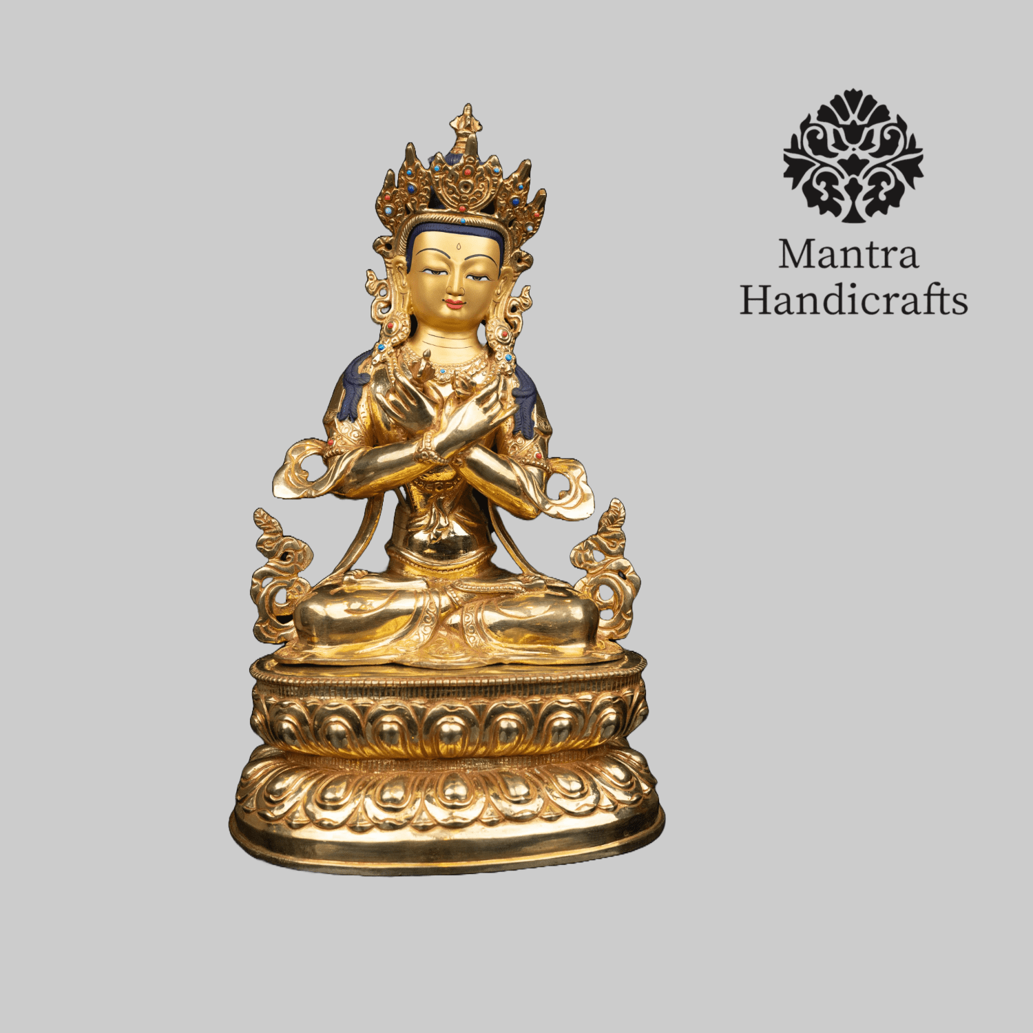 Vajradhara Statue | Gilded in pure 24k Gold