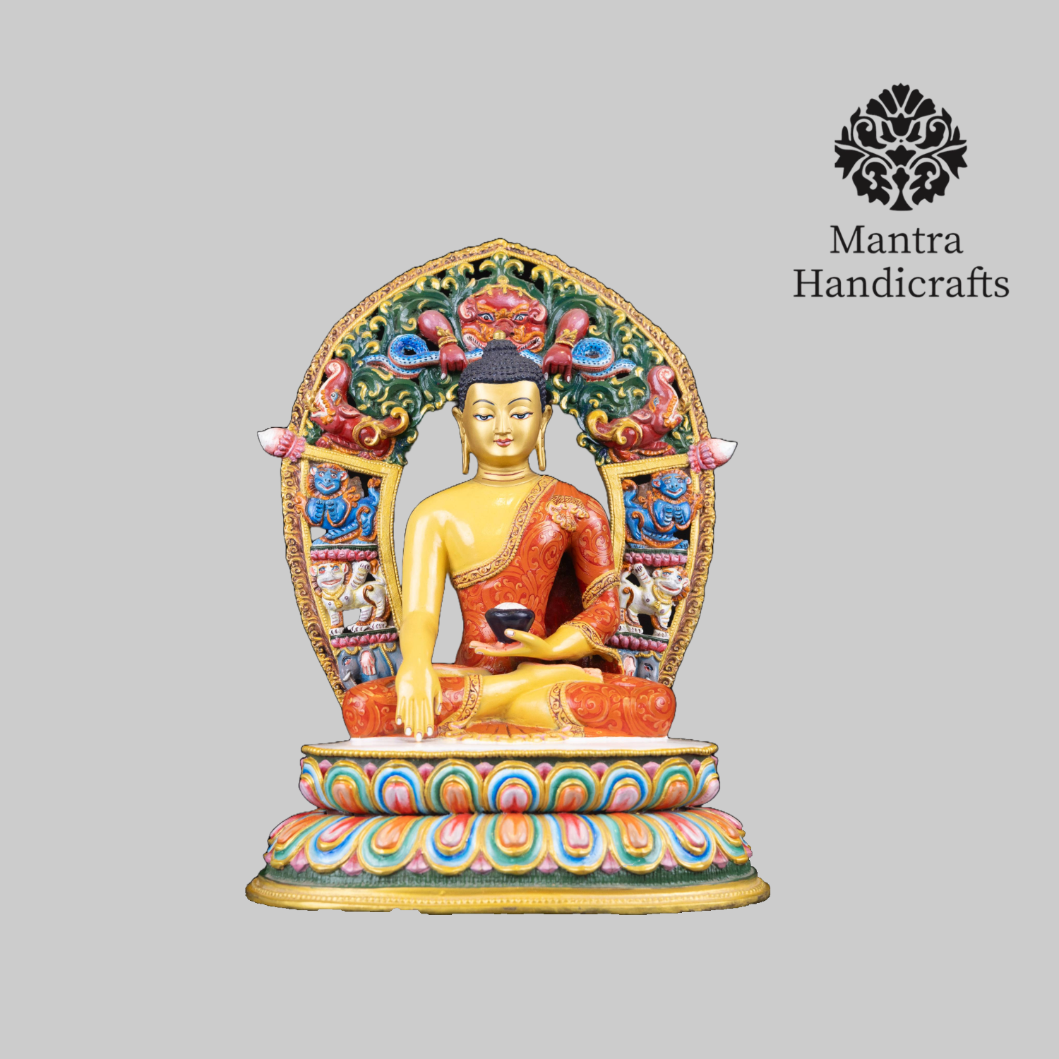 SHAKYAMUNI BUDDHA WITH FRAME STATUE