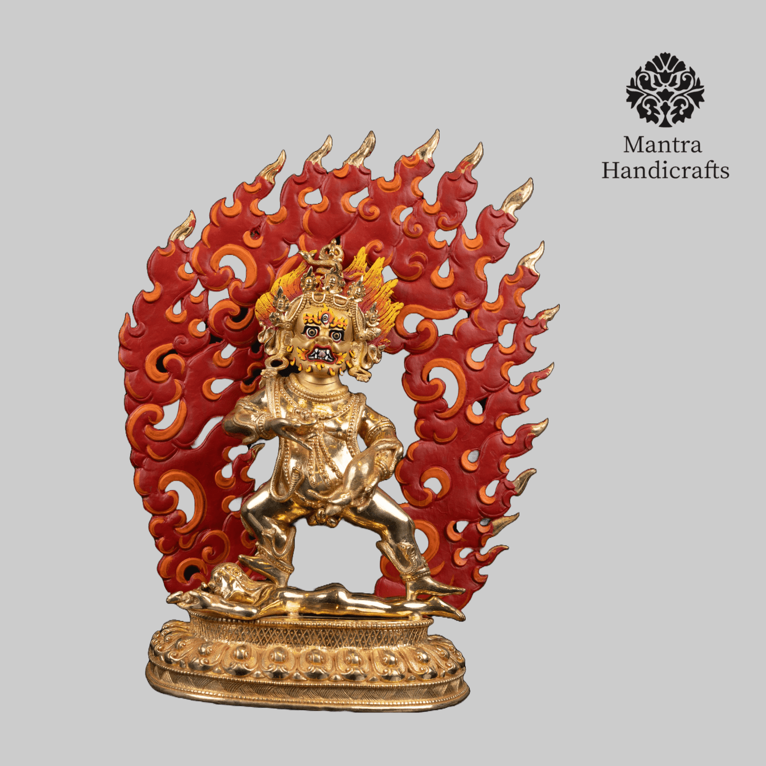 Black Jambhala Statue | Tibetan Wealth Deity Sculpture for Prosperity and Abundance