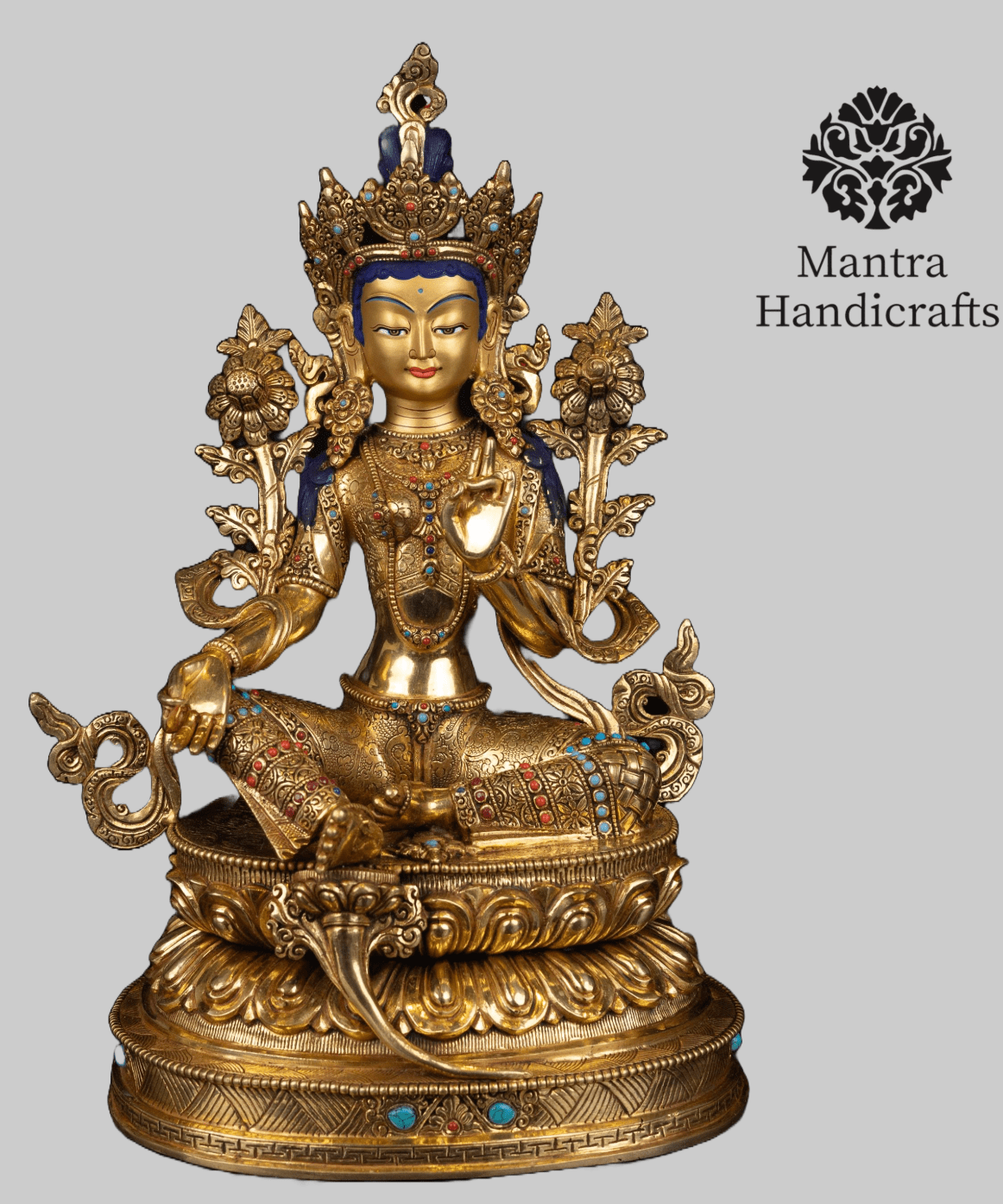 Green Tara Statue | Buddhist Deity Sculpture