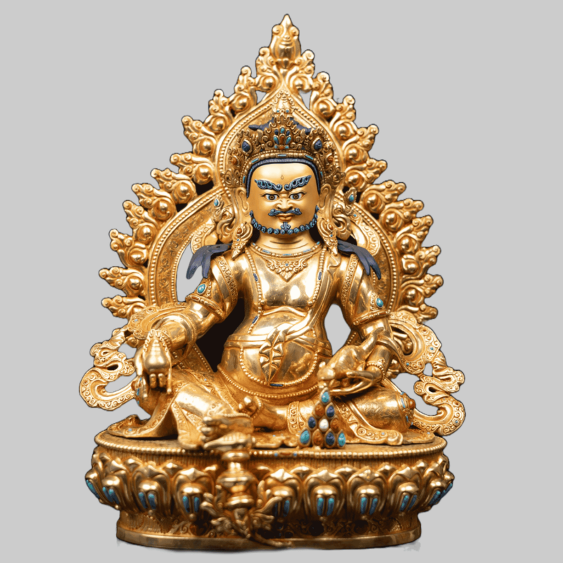 Golden Glow of Prosperity: Yellow Jambhala Statues