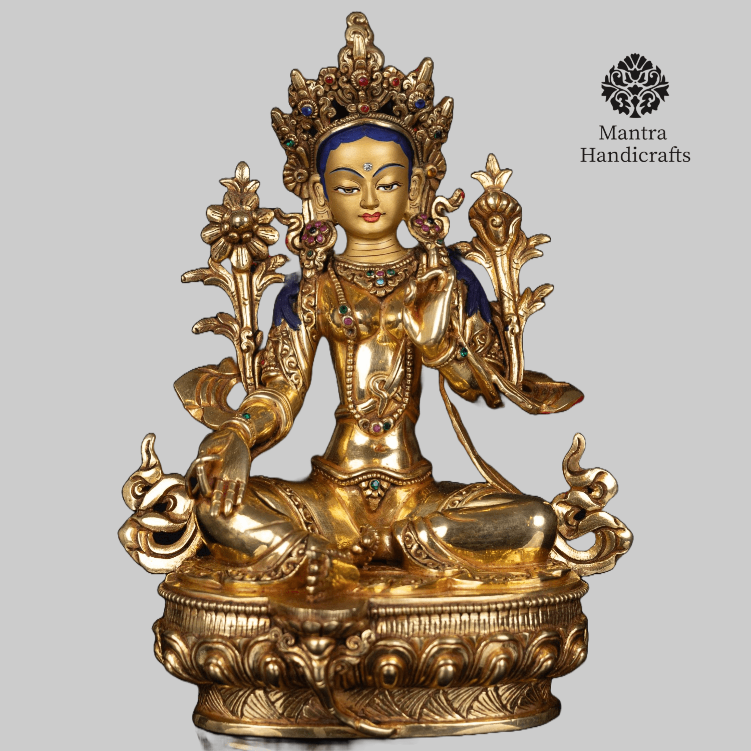 Green Tara Statue | Handcrafted with Fine Detailing and Traditional Finish