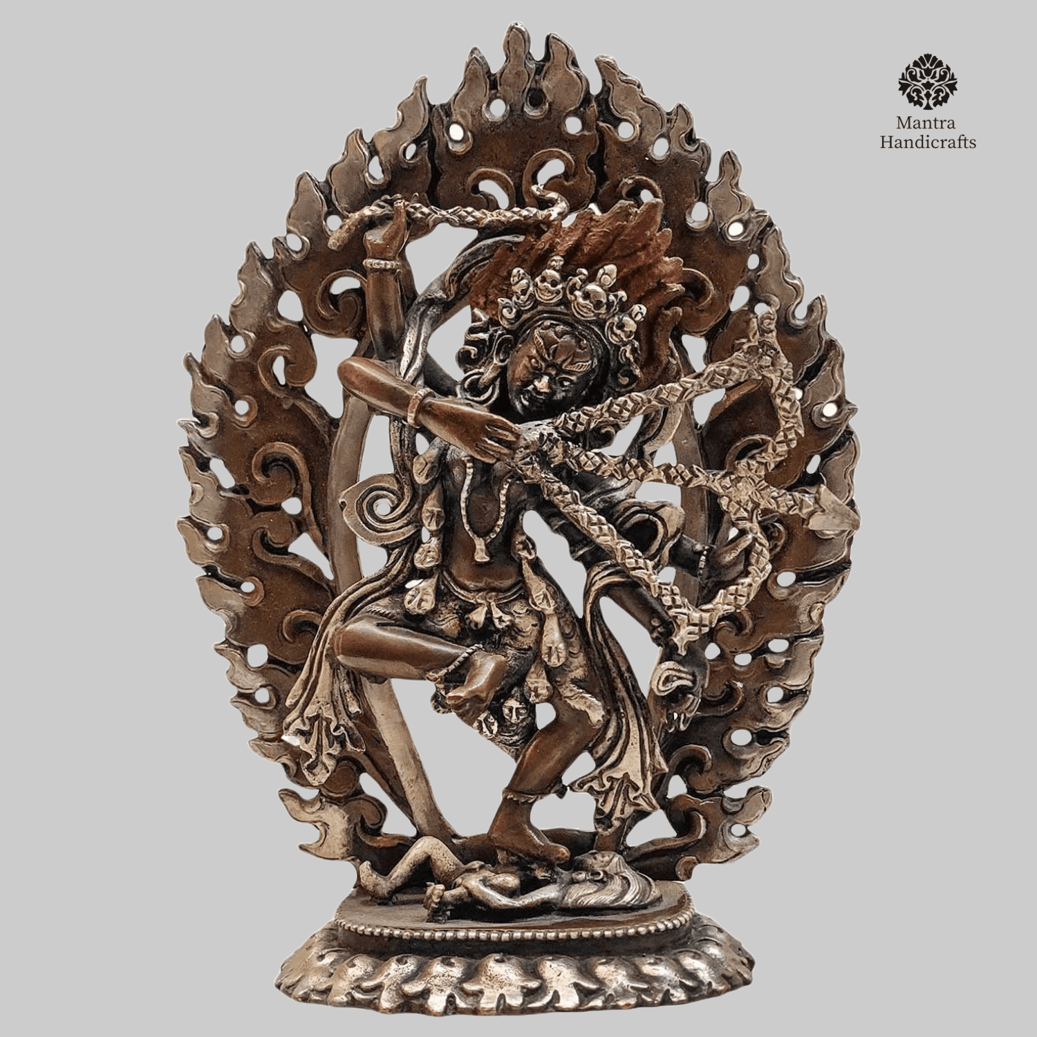 Kurukulla Statue | Silver & Chocolate Oxidized Finish