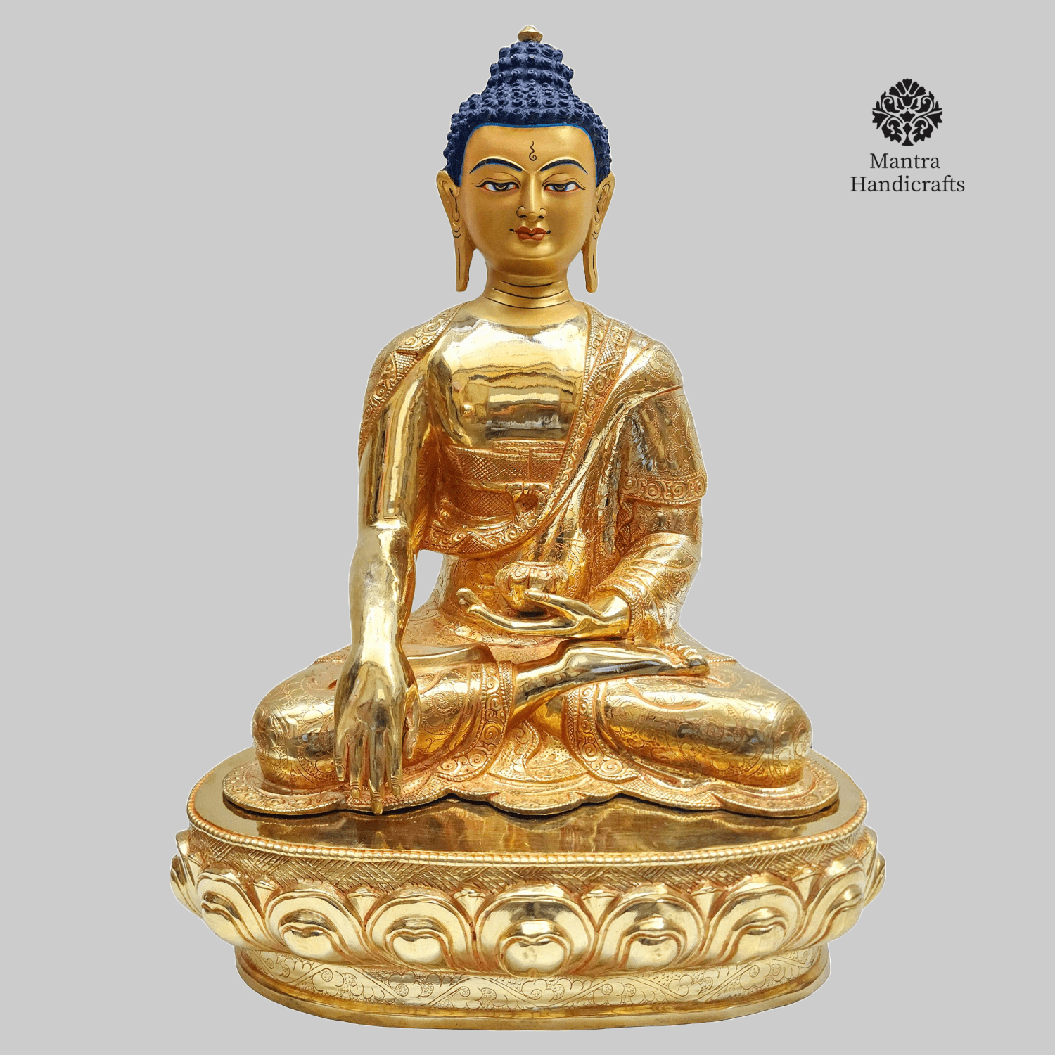 Shakyamuni Buddha Statue | Buddhist Enlightenment Deity Idol from Nepal