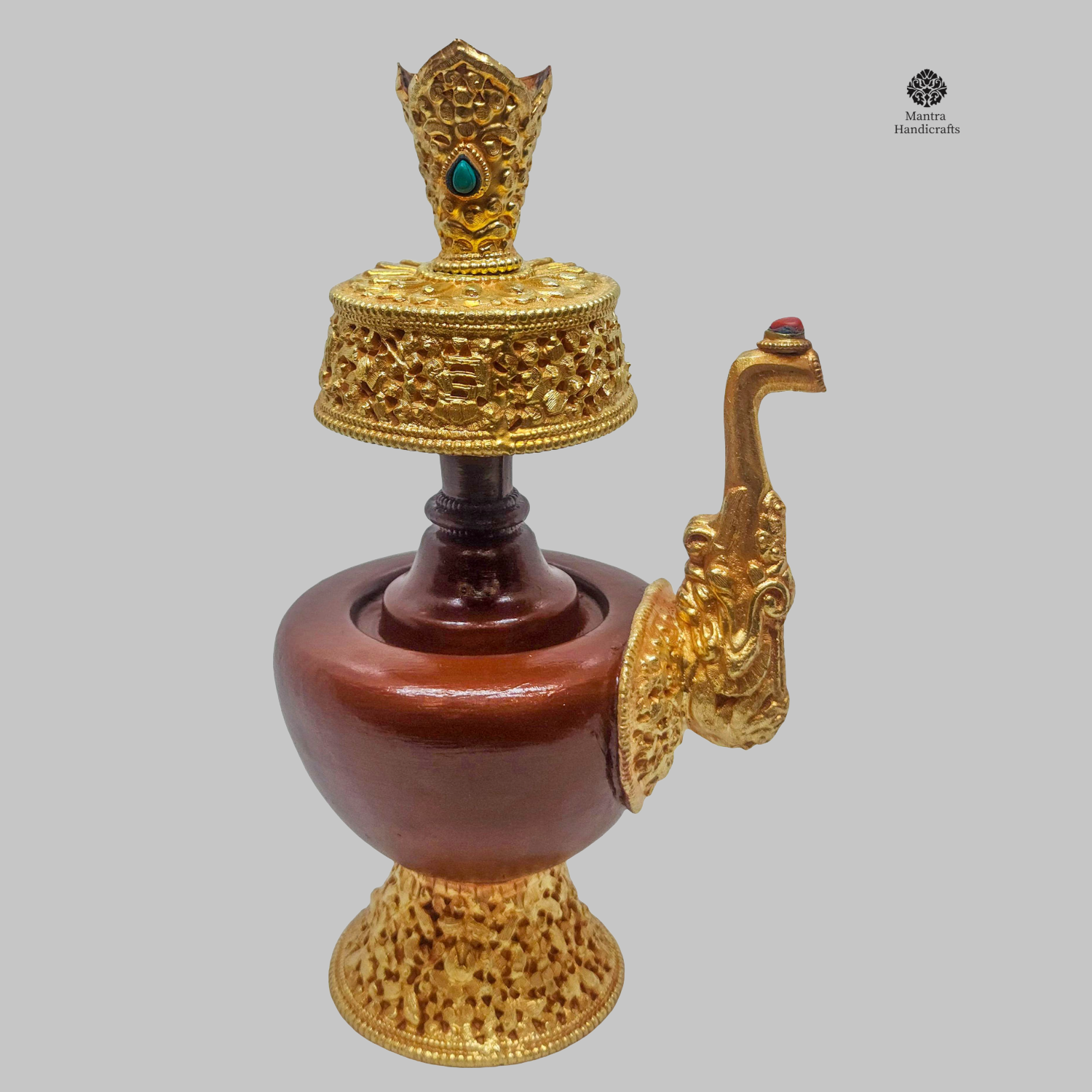 Bhumpa Offering Bowl Set | Gold & Chocolate Oxidized