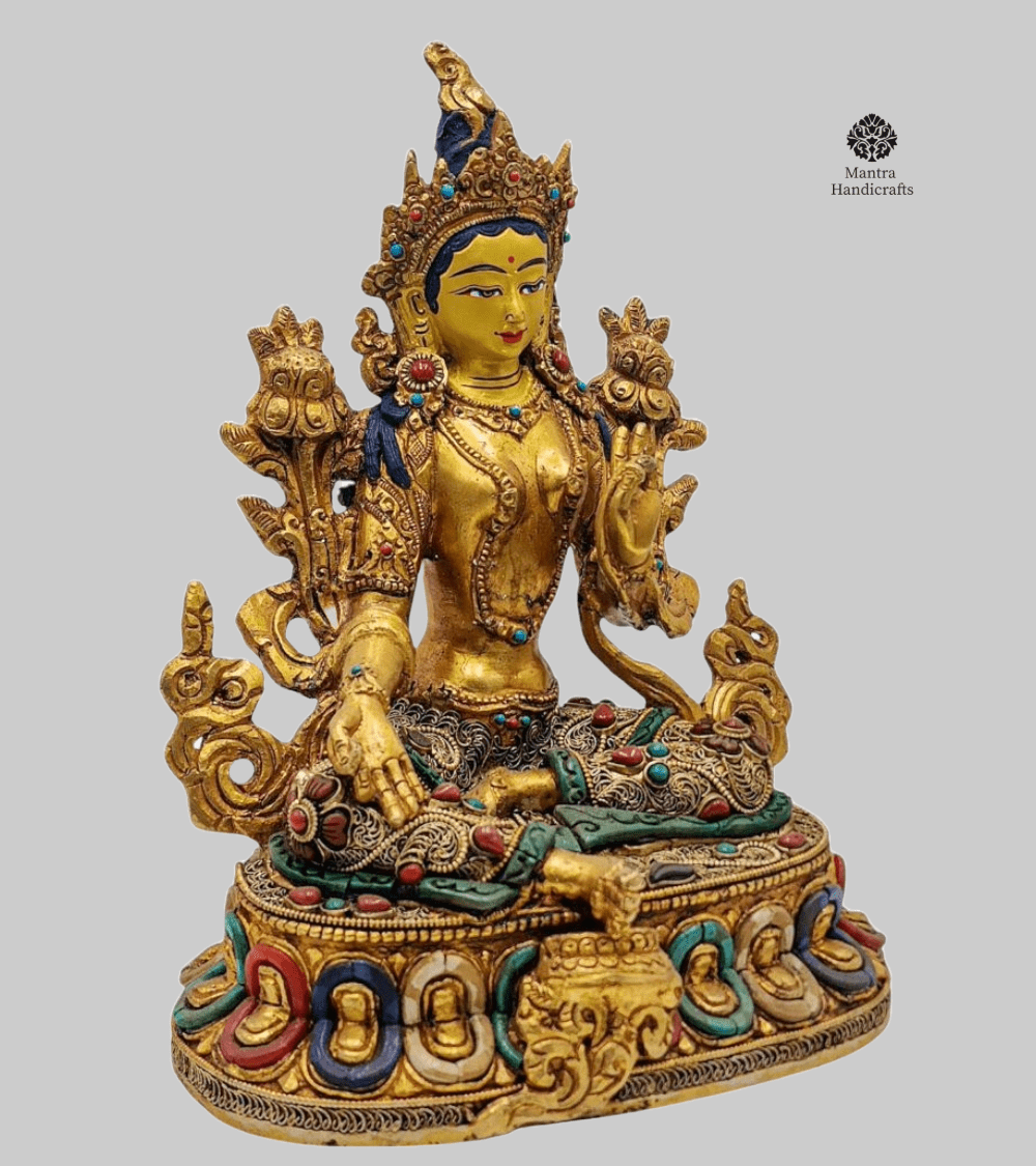 Green Tara Statue | Swift Action & Protection