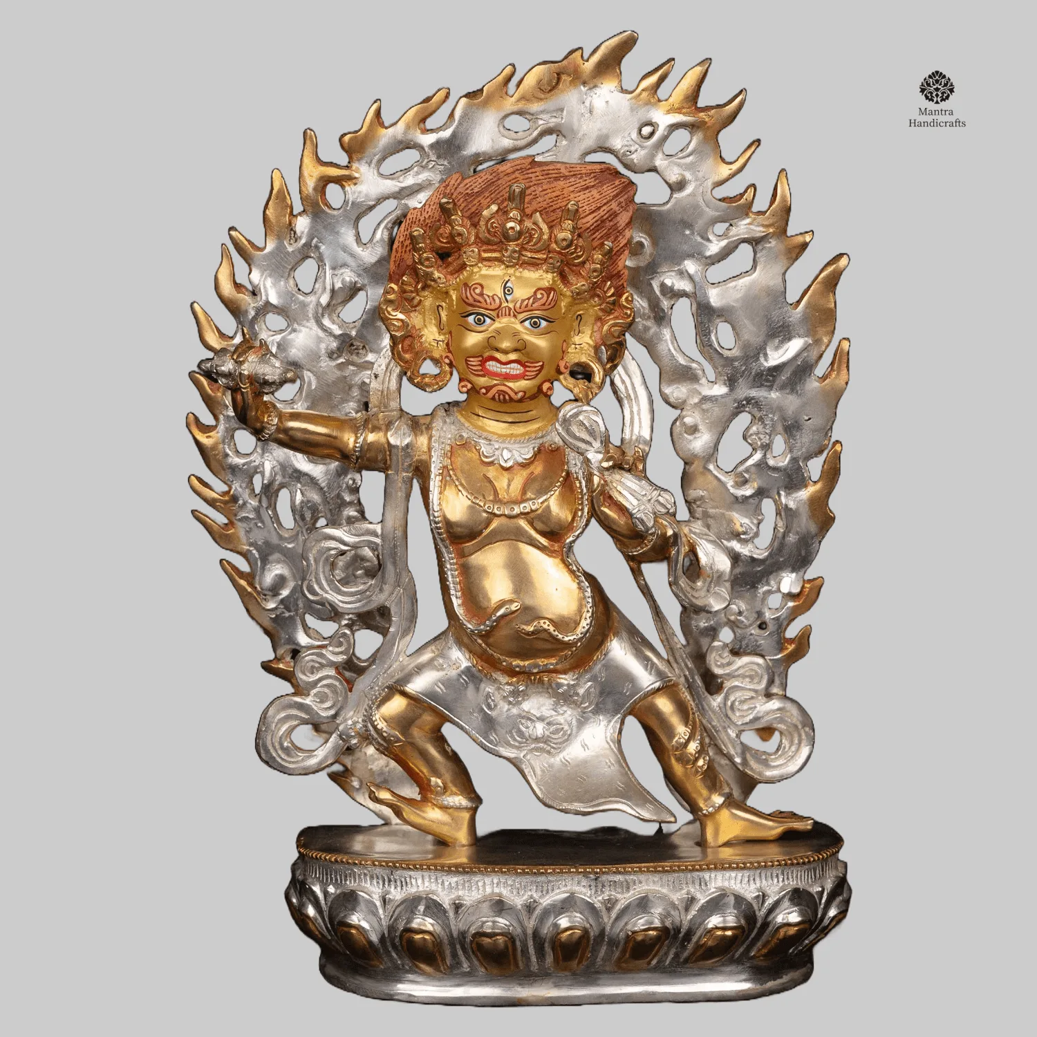 Vajrapani Statue | Gold & Silver Plated | Protector of Dharma