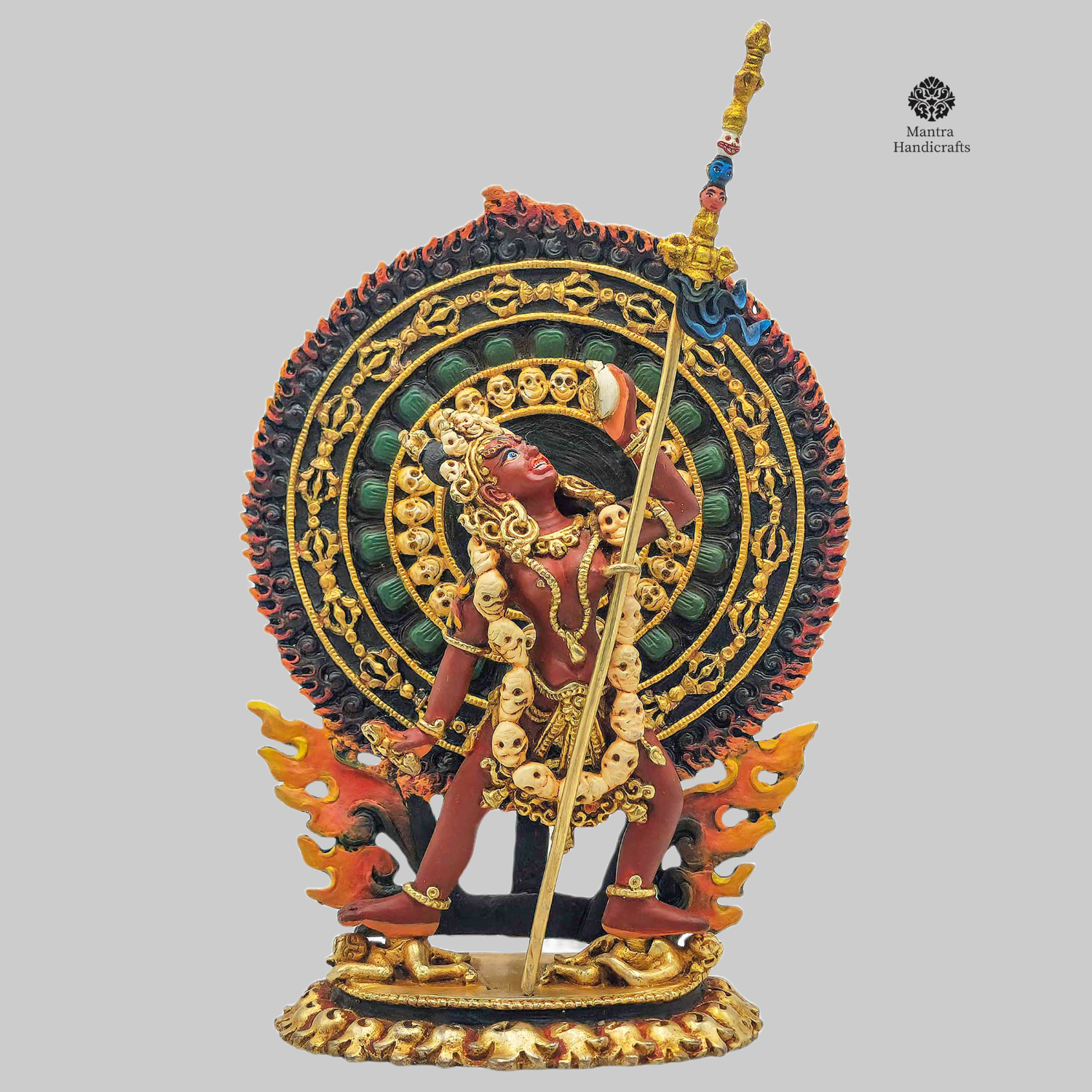 Vajrayogini Miniature Statue | Thangka Color Finish | Buddhist Art