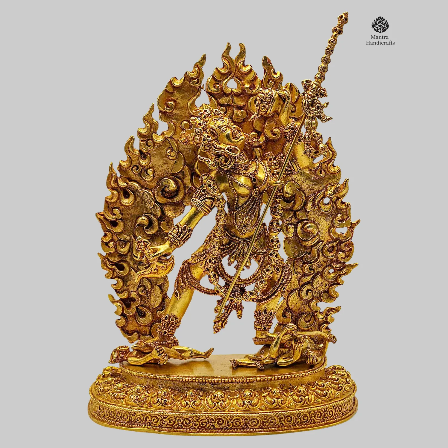 Vajrayogini Miniature Statue | Gold Plated | Tantric Buddhist Deity