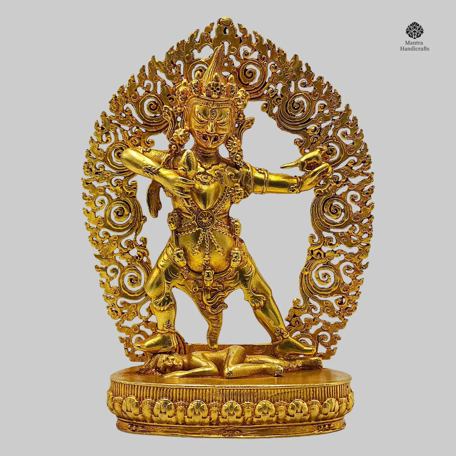 Ekajata Miniature Statue | 24K Gold Gilded | Fierce Protector & Wrathful Wisdom Deity
