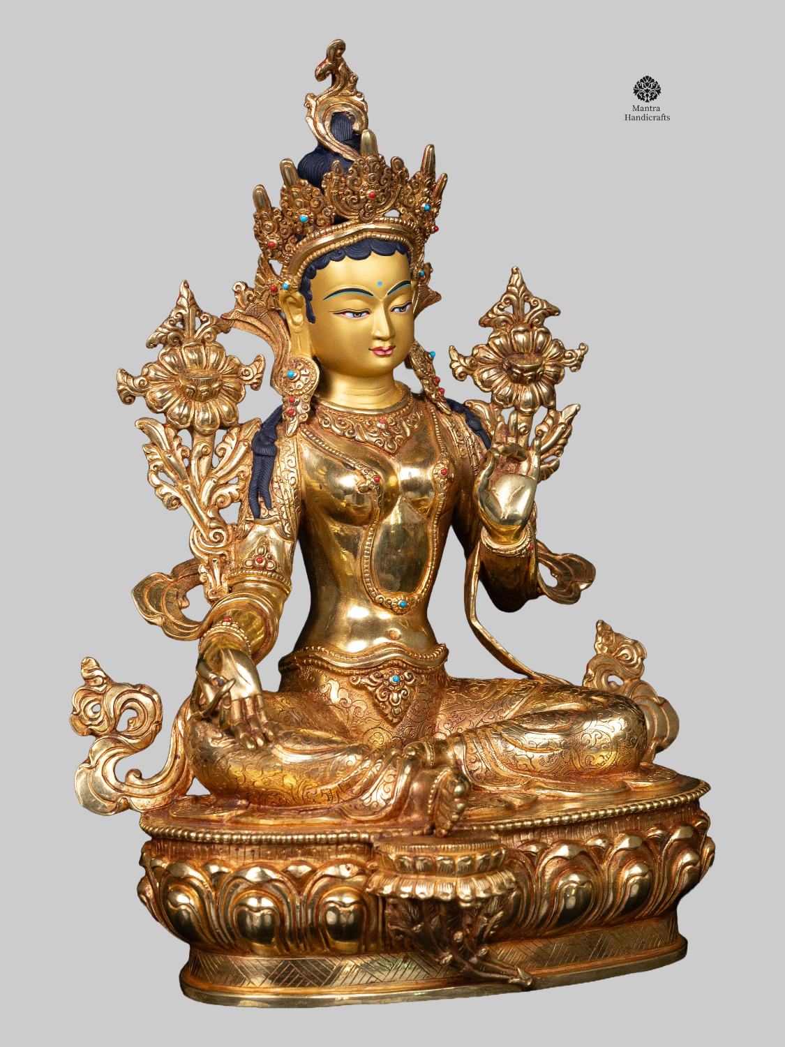 Green Tara | 24K Gold Goddess of Compassion & Protection