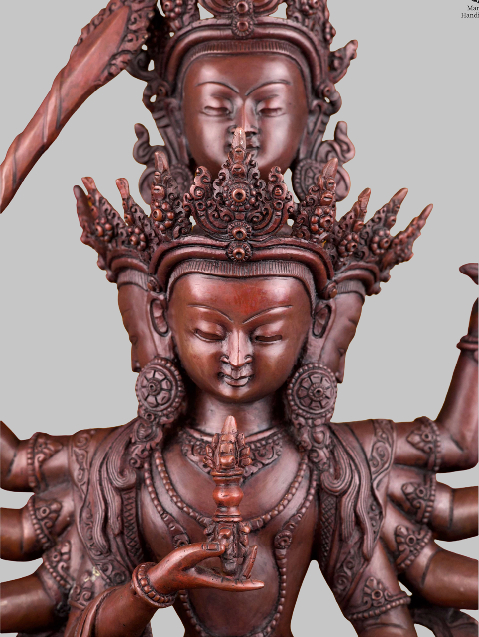Chocolate Oxidized Vajrasattva | Buddhist Purity Deity 2 Chocolate Oxidized Vajrasattva | Buddhist Purity Deity