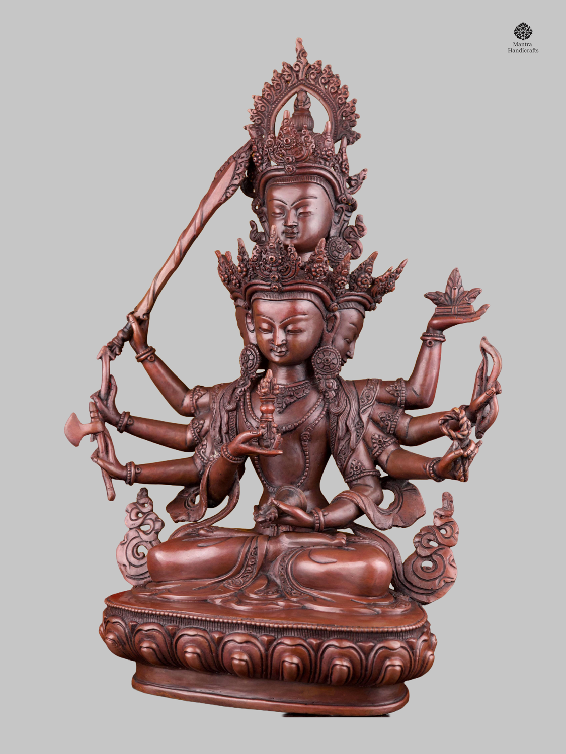 Chocolate Oxidized Vajrasattva | Buddhist Purity Deity 3 Chocolate Oxidized Vajrasattva | Buddhist Purity Deity