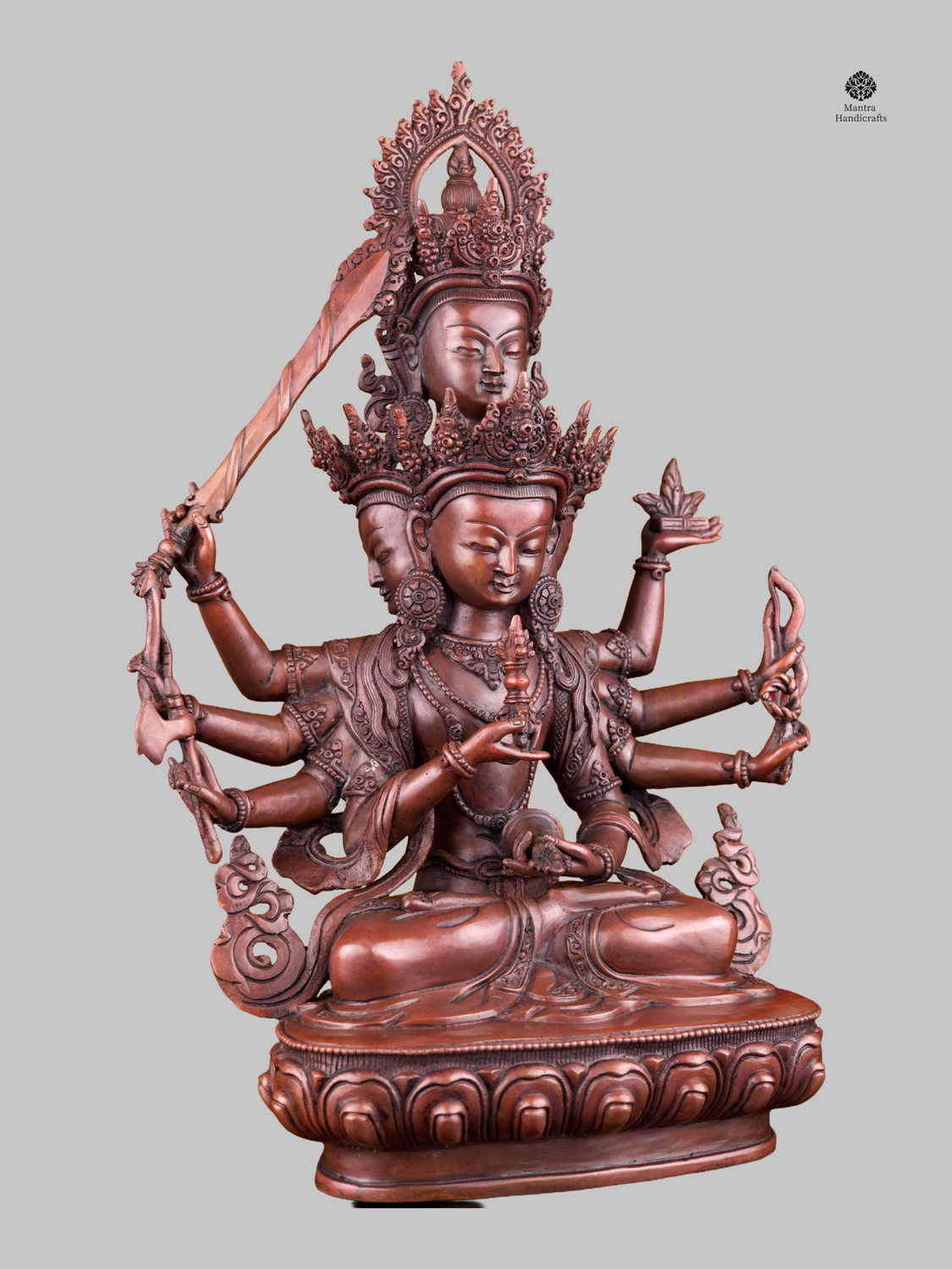 Chocolate Oxidized Vajrasattva | Buddhist Purity Deity 4 Chocolate Oxidized Vajrasattva | Buddhist Purity Deity