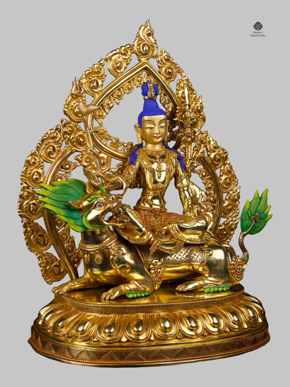 Simhanada Lokeshvara Statue | Lion’s Roar Form of Avalokiteshvara