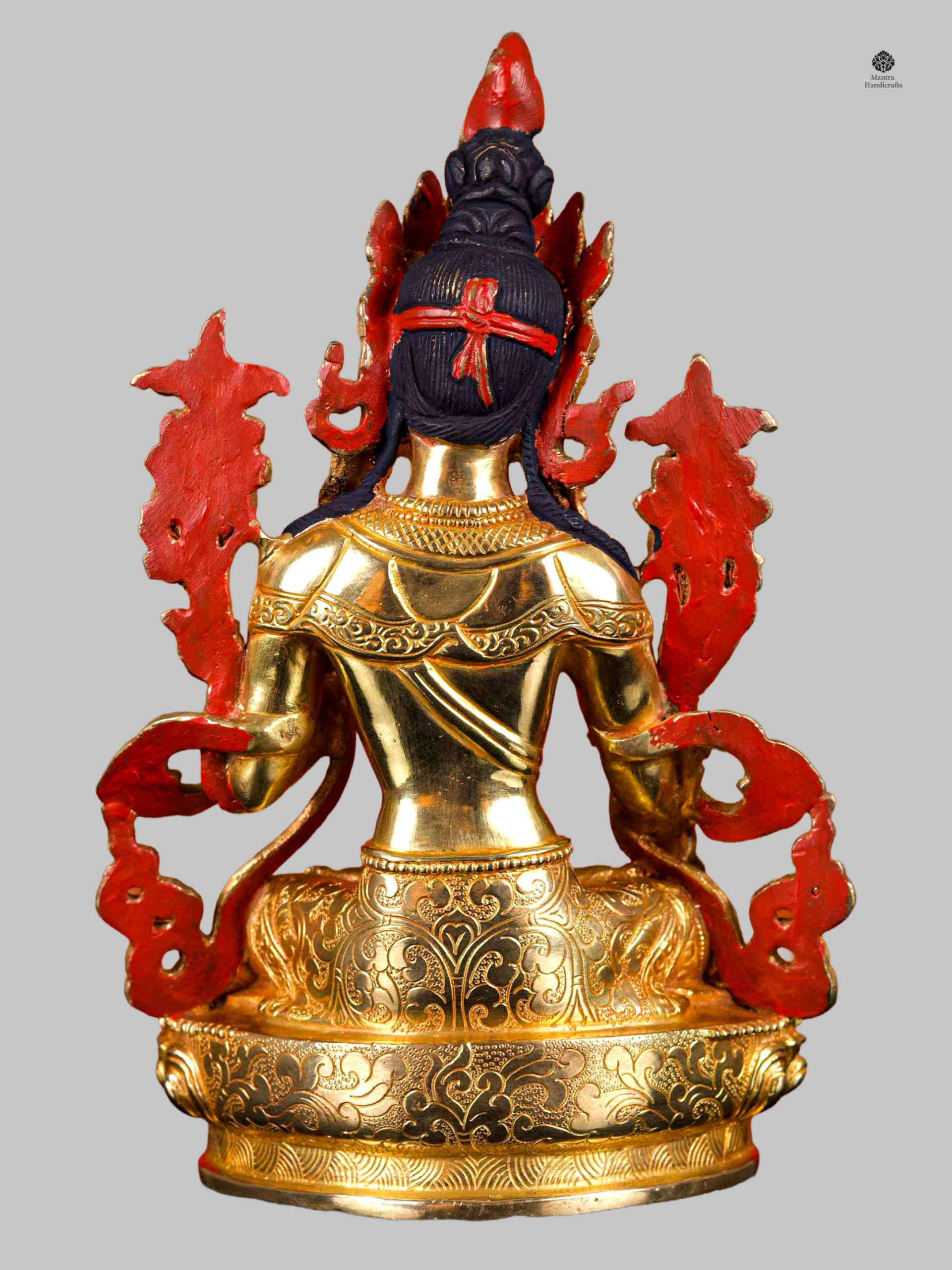 White Tara Healing Goddess | 24k Gold Gilded Statue 6 White Tara Healing Goddess | 24k Gold Gilded Statue